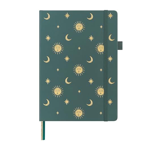 &And Per Se A5 Hardcover Journal Notebook – Multiple Paper Styles - Celestial Green