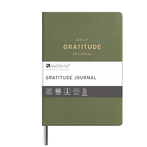 &And Per Se Gratitude Journal – 5 Minute Daily Mindfulness Practice - Olive Green