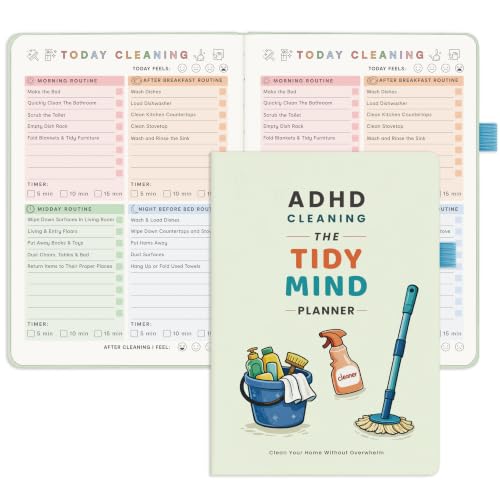 &And Per Se ADHD Cleaning Planner – Undated Home Organizer - Light Green