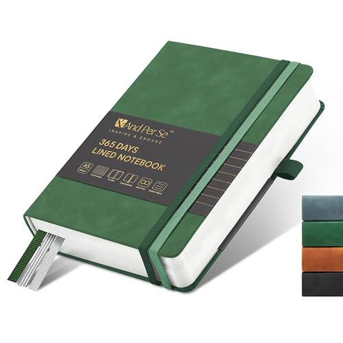 &And Per Se A5 Hardcover Journal Notebook – Multiple Paper Styles - Green
