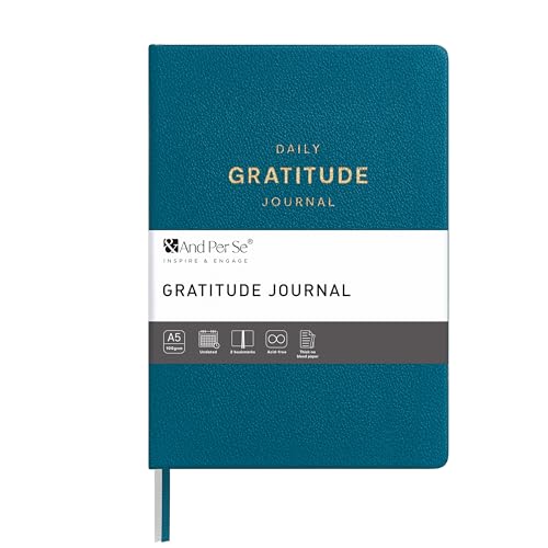 &And Per Se Gratitude Journal – 5 Minute Daily Mindfulness Practice - Dark Turquoise