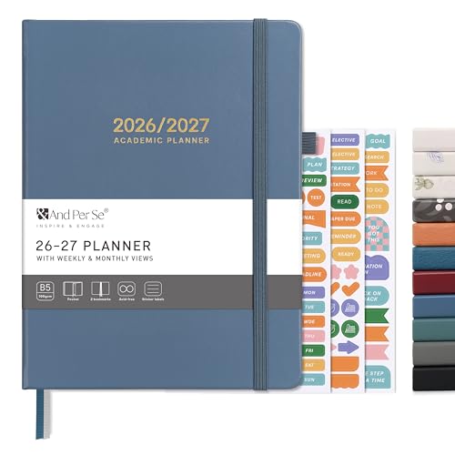 &And Per Se Academic, Teacher & Student Planners – Multiple Styles - Dark Blue