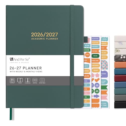 &And Per Se Academic, Teacher & Student Planners – Multiple Styles - Green