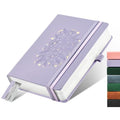 &And Per Se A5 Hardcover Journal Notebook – Multiple Paper Styles - Lavender With Pattern