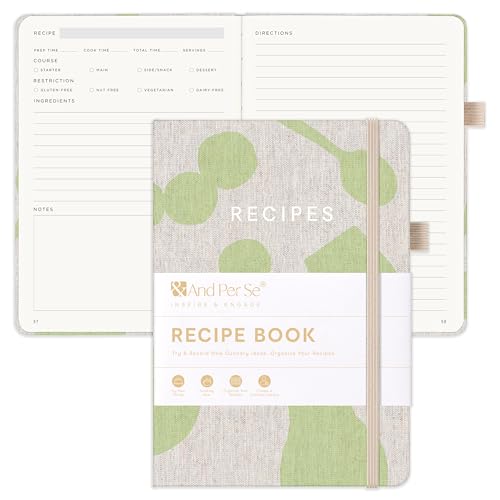 &And Per Se Recipe Book – Blank Cookbook for Your Own Recipes - Light Grey