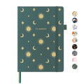 &And Per Se Undated Academic Planner – A5 Hardcover - Celestial Green