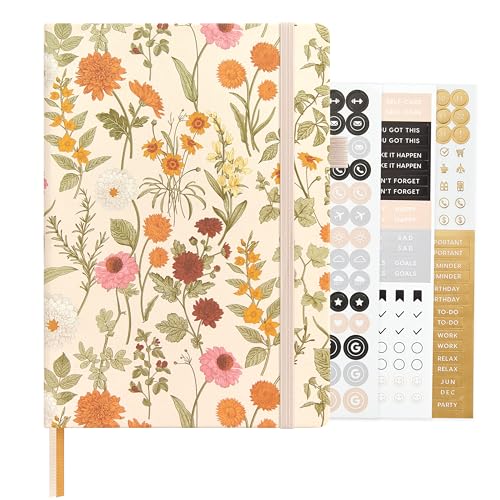 &And Per Se A5 Hardcover Journal Notebook – Multiple Paper Styles - Wild Flowers