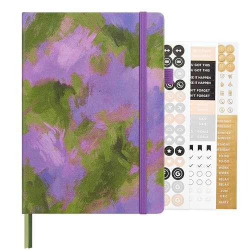 &And Per Se A5 Hardcover Journal Notebook – Multiple Paper Styles - Lavender Grove