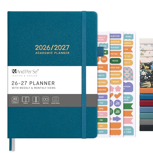 &And Per Se Academic, Teacher & Student Planners – Multiple Styles - Dark Turquoise