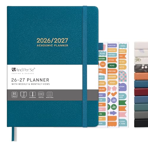 &And Per Se Academic, Teacher & Student Planners – Multiple Styles - Dark Turquoise